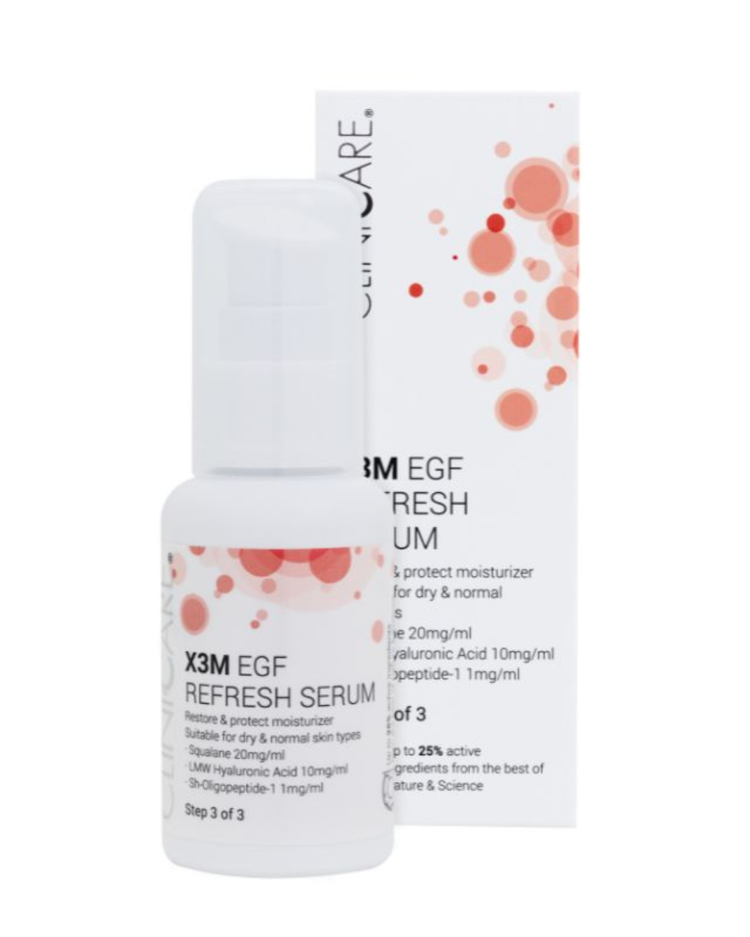 CLINICCARE X3M EGF REFRESH Moisturising Serum - Step 3