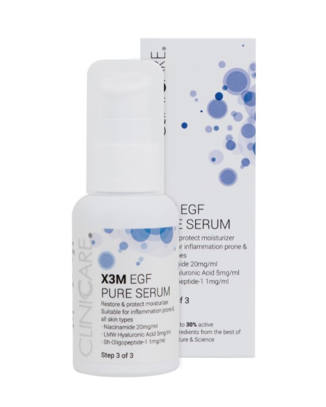 CLINICCARE X3M EGF PURE Moisturising Serum - Step 3