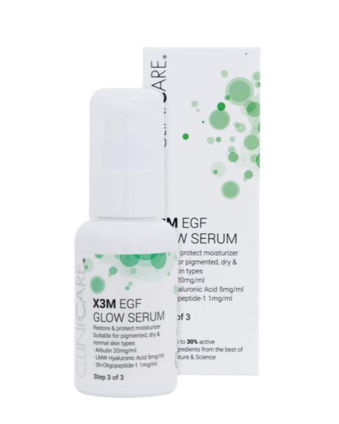 CLINICCARE X3M EGF Glow Moisturising Serum - Step 3