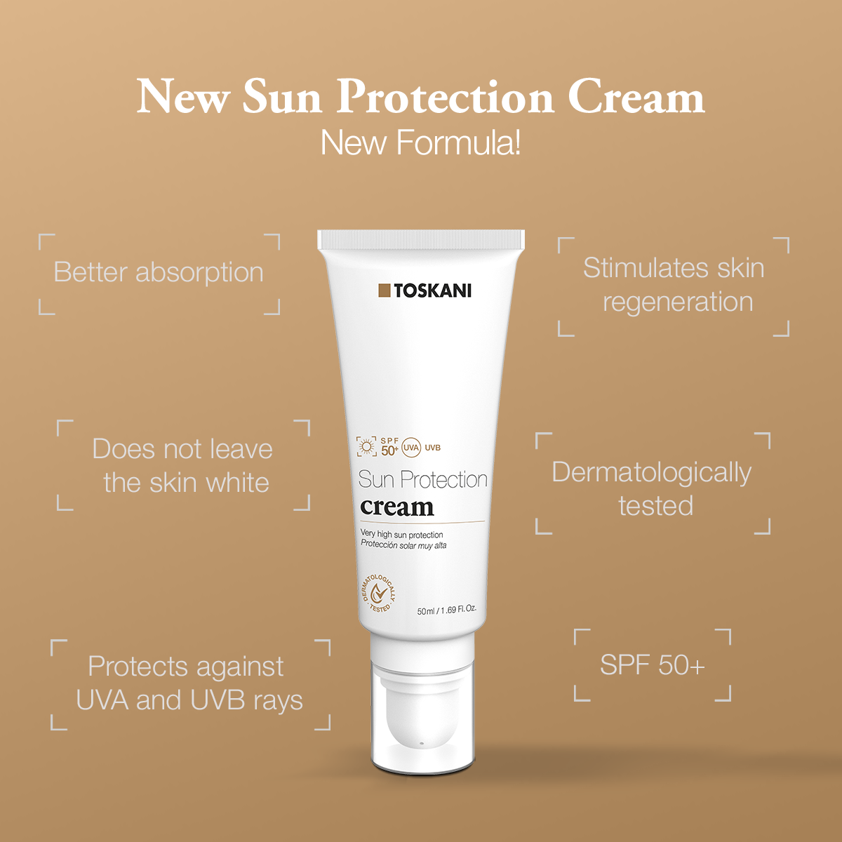 Toskani sun Protection SPF 50 - 50ml